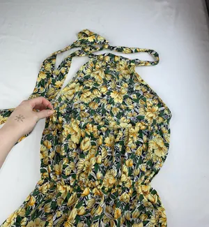 Long summer dress Yellow Size M thumbnail 5