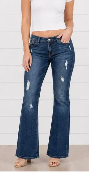7 for all Mankind low rise bootcut jeans size 26 thumbnail 1