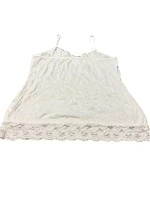 Maurices White Crinkled Lace Trim Camisole Size XL (20” PTP) thumbnail 5