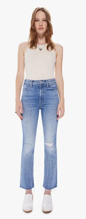 MOTHER The Hustler Ankle Fray Crashing Hard Jeans Size 27 thumbnail 1