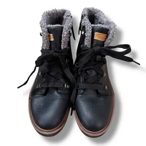 Dr. Scholl's Women's‎ Love To Ankle Black Faux Leather Shearling Booties Sz 8 thumbnail 2
