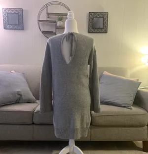 American Eagle Grey Sweater Dress thumbnail 2
