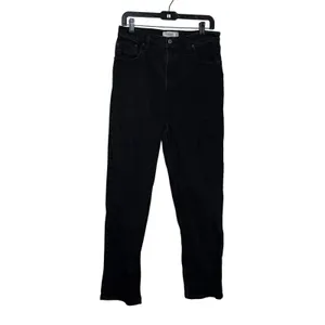 Abercrombie & Fitch 90s Straight Jeans Black Ultra High Rise 30x31 Denim thumbnail 2
