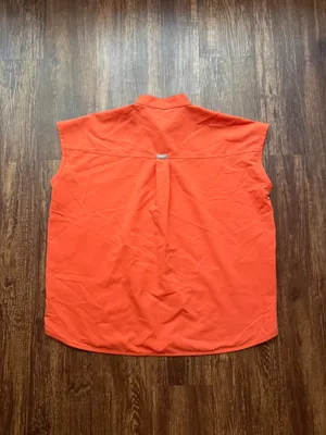 FIGS Women’s Sunset Orange Rafaela Oversized Scrub Top - Size M Nursecore thumbnail 2