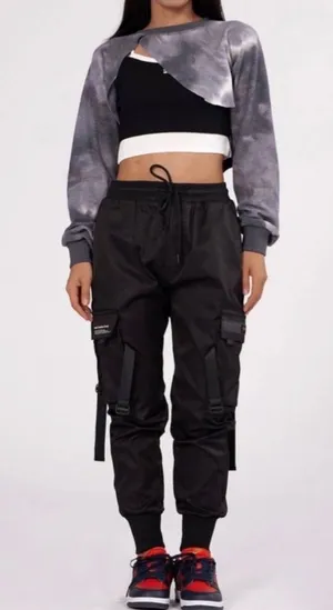 Aelfric Eden Military Combat JoggerPants Black Streetwear Hip Hop Tactical Small thumbnail 1