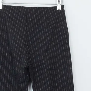 Gap Womens Ponte Crop Flare Pinstripe Pants Size‎ 00 Black Career Professional thumbnail 6