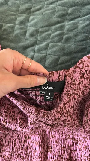 Lulus Blouse Long Sleeve Floral  thumbnail 2