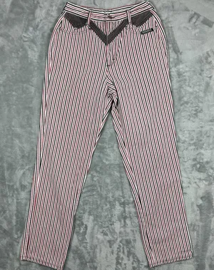 VTG Rough Rider Red Black Pin Striped Jeans Women‎ Sz 9/10 Western Cowgirl 90s thumbnail 1
