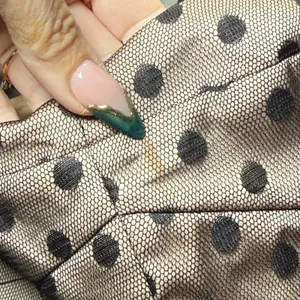 Fossil Polka Dot Tulle Mini Dress S Tan‎ Black Whimsigoth Homecoming Dark Fairy thumbnail 14