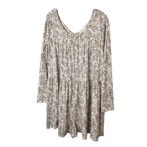 RD Style Floral Print Long Sleeve Tiered Mini long sleeve romper Cottagecore‎ Boho Chic thumbnail 2