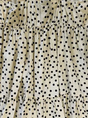 Wild fable Triangle Babydoll Slip Mini Dress Ivory Polka Dots Size XS thumbnail 8