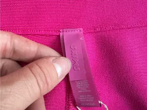 NWT Skims knit cheeky bikini bottoms hot pink thumbnail 5