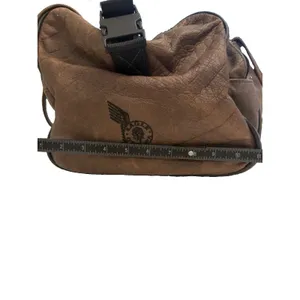 Vintage Eagle Creek Brown Leather Duffle Bag Travel Carry On Weekender 22" thumbnail 11