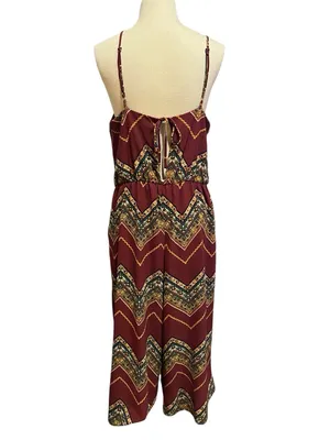 Wrangler multicolor chevron jumpsuit geometric, Aztec-culotte-style size large thumbnail 2