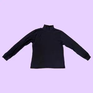 Vintage 90s L.L.Bean Black long sleeve turtle neck shirt 🔥 thumbnail 2