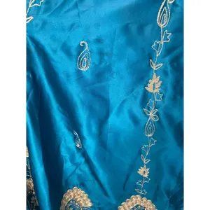 Soft Surroundings peacock teal Indian embroidered vintage medium (b57) thumbnail 12