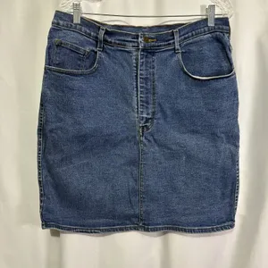 Vintage Y2K Jordache Denim Mini Skirt Blue Jean Skirt Women’s Size 14 Approx thumbnail 2