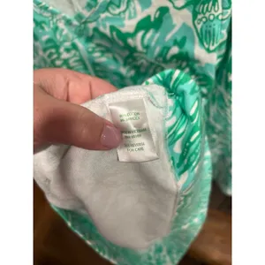Lilly Pulitzer 'Bungle Jungle'‎ long sleeve Daylin dress green leaf print medium thumbnail 5