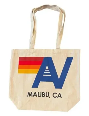 Aviator Nation Malibu CA Tote Bag Canvas Beach Shopper thumbnail 1