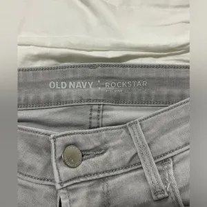 Old Navy Rockstar Jeans- Gray thumbnail 2