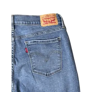Levis 505 Straight Leg Jeans Womens 10 Blue Medium Wash Mid Rise Denim thumbnail 12