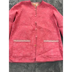 Appleseed's Reversible Quilted Jacket Womens Pink Paisley Floral M thumbnail 11