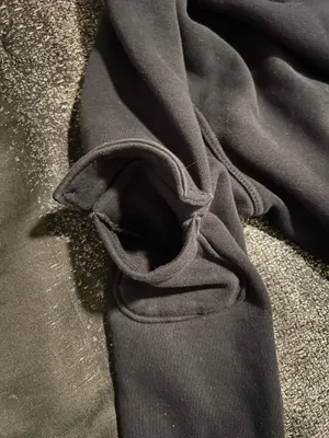 Womens large Champion Black Cropped Reverse Weave Zip Pullover thumbnail 9