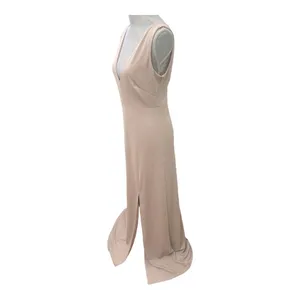 Birdy Grey SHAMIN DRESS CREPE TAUPE LARGE NEW NWT BRIDESMAID WEDDING thumbnail 5