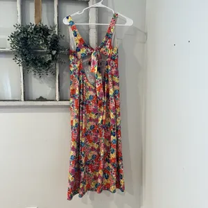 For Love & Lemons $252 Merrill Midi Slip Dress V‎ Neck Keyhole Cutout Tie Back S thumbnail 8