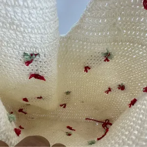 Strawberry Crochet Cross Body Bag Boho Fairycore thumbnail 7