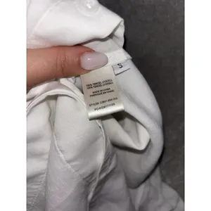 Cloth & Stone Shirt Womens Small White Tencel Button Front Pocket Blouse‎ Casual thumbnail 7