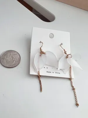 Gold Plated Flower Earrings thumbnail 3