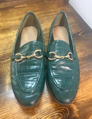 Loft green croc loafers size 8.5 thumbnail 1