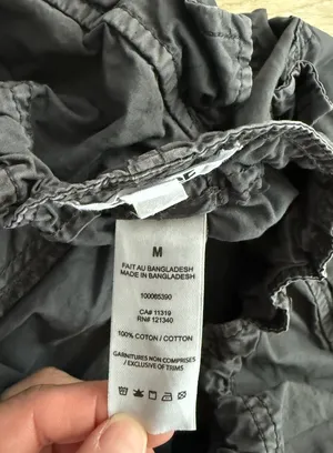 Garage Washed Black Cargo Parachute Joggers thumbnail 6