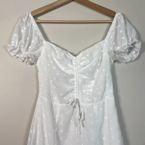Princess Polly Mikail White Embroidered Mini Dress Size 2 Milkmaid Cottage‎ Y2K thumbnail 4