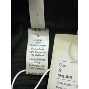 Halara Black Corduroy Elastic Waist Wide Leg Lounge‎ Pants Small NWT thumbnail 9