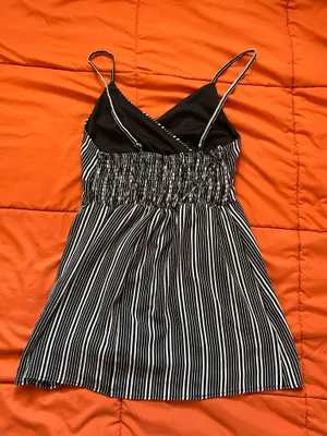 Black and White Striped Romper thumbnail 2