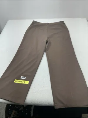 Womens Nimin Brown Pleated Front Straight Leg Dress Pants Polyester Twill 2XL thumbnail 2