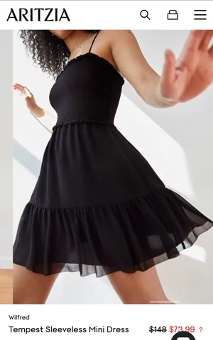 Wilfred Tempest Aritzia Mini Dress Chiffon thumbnail 2