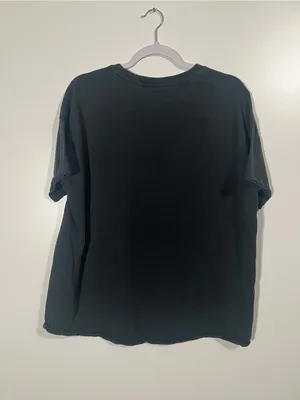 Aerie Crewneck Boyfriend Tee in Black Size Small Baggy Goth thumbnail 4