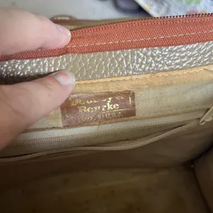 Dooney & Bourke Vintage Small AWL Satchel Taupe Brown thumbnail 12