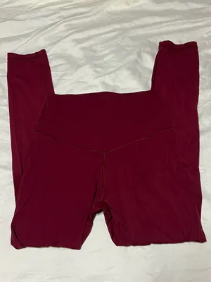 Balletcore Coquette Red Aerie Stretch Leggings Size Medium thumbnail 2