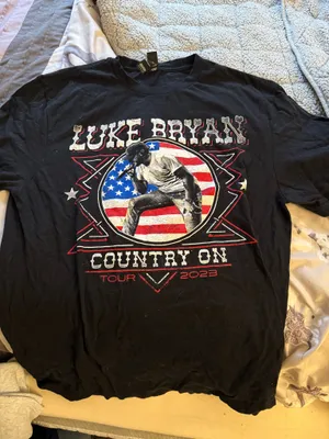 Luke Bryan Concert Tee Black Size M thumbnail 1