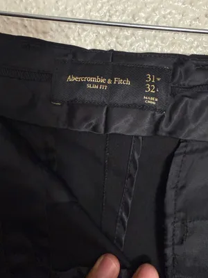 Abercrombie & Fitch Black Slim Ponte trouser Pants size 31 thumbnail 8