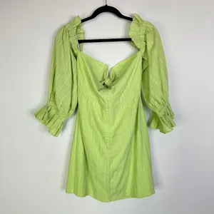 Sabo Skirt Green Double Knot Cut Out Mini Dress Size 10 thumbnail 6