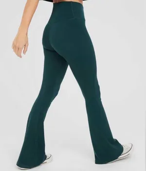 Dark Green Aerie Flare Leggings thumbnail 1