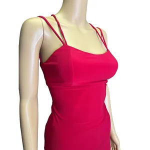 NWD Jump Apparel Red Strappy Back Long Bodycon Formal Gown Size 5/6 thumbnail 4
