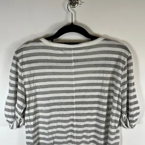 Victorias Secret Supermodel Essentials Striped Silver‎ Metallic Logo Top Medium thumbnail 8
