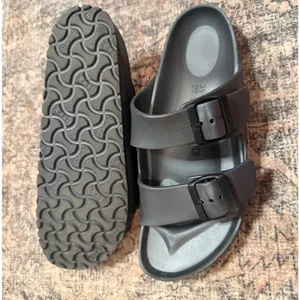 Birkenstock Arizona EVA Sandals Metallic Anthracite Waterproof Slides 8 Gray thumbnail 4