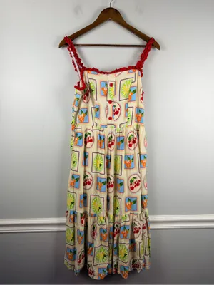 Disney Her Universe Dress Womens Minnie Mouse Icon Summer Fruits size large midi thumbnail 3